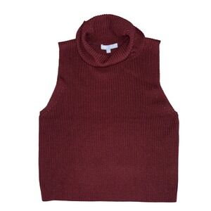Antonio Melani Knitted Turtleneck Tank Top Size L